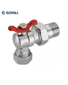 VANNE  BS COUDEE 3/4"M PEX 20 A VISSER 