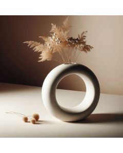 Vase à anneau de style nordique