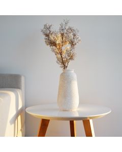 Vase Texturé en Céramique - 30 cm - Avec Branches Légères