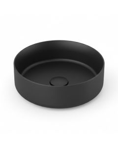 Vasque à poser + bonde Infinity - 36 cm - Noir