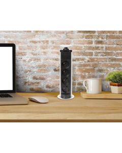 BLOC MULTIPRISES ESCAMOTABLE 04PRISES 16A/BUREAU EBP04LN