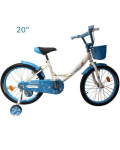 Vélo Enfant FROZEN HK20 Pour Fille 20" Avec Panier - Bleu
