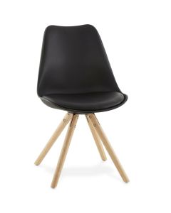 Chaise Scandinave ESPACE HOME Noire - Prix... | Arkan.tn