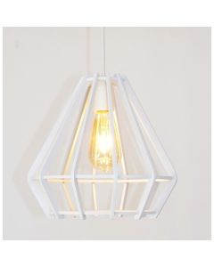 Suspension - Bois - Ø30 - Blanc V6-ARMIN HOME