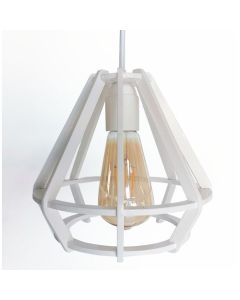 Suspension Bois - Ø20 - Blanc-ARMIN HOME