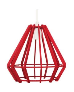 Suspension - Bois - Ø30 - Rouge-ARMIN HOME