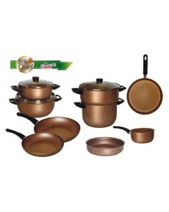 Batterie de cuisine 12 pieces COOKART Gold
