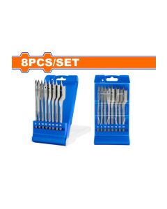 Jeu de 8 Mèches Plates pour Bois Wadfow -... | Arkan.tn