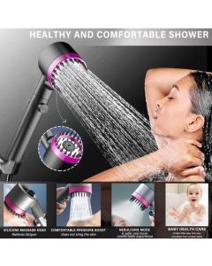 Pommeau de Douche Massage 3-en-1 – Pression Boost & Économie d’Eau