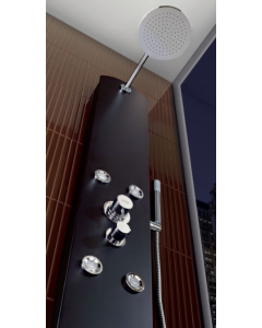 Colonne de douche hydro-massage noir YN - SANITANA 