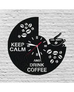 Horloge à Café en bois – Le Temps de Savourer Chaque Instant !