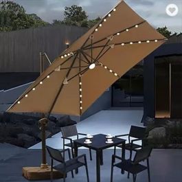 ESPACE HOME - parasol elios avec led 3x3 m