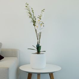 Plante Artificielle Orchidée - Arkan Bloom - 20 cm - Pot Blanc