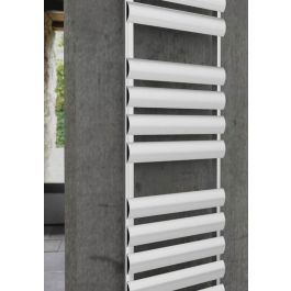 SÈCHE SERVIETTE 120/50 ALUMINIUM CHROME MEZZALUNA-12050CHRMEZ