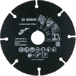 Disque carbide Multi Wheel 125MM BOSCH