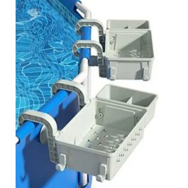 Paniers de Rangement piscine - 32 x 22 x 12 cm - Gris