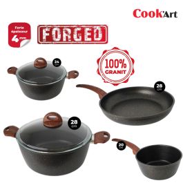 Batterie de cuisine 6 pièces serie Boisé V1 Cook'art