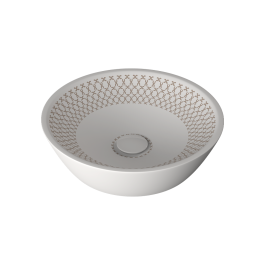 vasque a poser 45 cm sistemay aurora + bonde lav clic clac blanc 38TP0161I