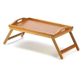 Plateau de lit - Bois - Petite Table de lit - Pliante - 55X35 cm