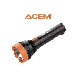Torche LED 3W TL103 noir & orange - 280132103 - ACEM-1-1