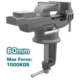 Mini Étau TOTAL pour atelier baby vice BASE PIVOTANTE 60 mm