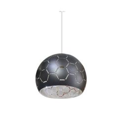 Suspension Ronde - en Métal - Noir