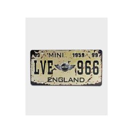 Plaque d'immatriculation - Décorative - Vintage - Mini Austin - 15x30 cm