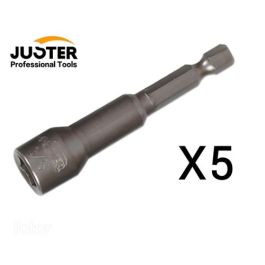 Lot de 5 Embouts de Tournevis Ecrou - 3/8*65