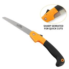 Scie à Main Pliante - Arbres et Coupe du Bois - 7" 180mm - JUSTER