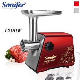 Hachoir à Viande électrique Robuste - 1200 W - Rouge