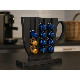 Organisateur de capsules de café en forme de tasse à café