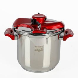 Cocotte 18/10 Inox - 7 L - Rouge - Turquie