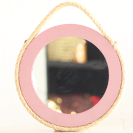 Miroir Cordy Rose – Ø23 cm – en Bois