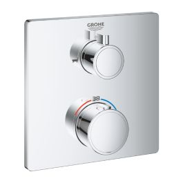 Façade Thermostatique Bidet et Douche Grohe - 24080000 - Carrée - Standard