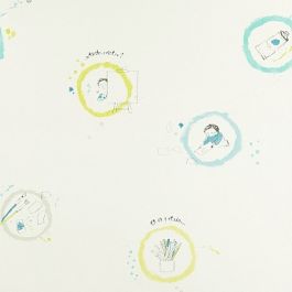 Papier peint casadeco arc en ciel - Rouleau de 53 cm x 10.05 m
