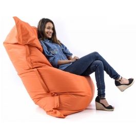 Pouf XXL Imperméable multi positions L*L*H = 140*100 cm orange