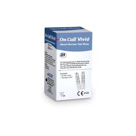 Bandelettes de Test Glycémique On Call Vivid - 75+25 Bandelettes