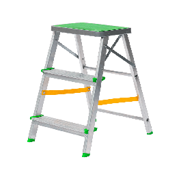 FERRAL - escabeau alu 2 cotes deux 3 marches