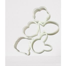 Emporte-Pièce - 5 Pièces - Plastique - Blanc