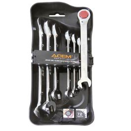 JEUX DE CLÉS MIXTES À CLIQUET SUR ÉTUI PORTATIF 280120007 - ACEM