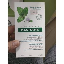 Klorane Shampoing Menthe Aquatique - Détoxifiant - 200 ml