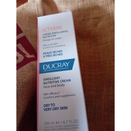 Ducray Ictyane Crème Émolliente 200 ml - Hydratation Peau Sèche
