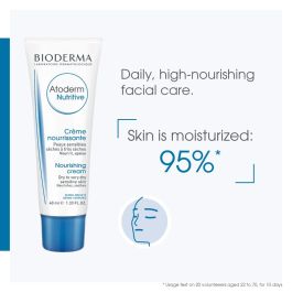 Bioderma Atoderm Nutritive Visage 40ml - Crème Hydratante
