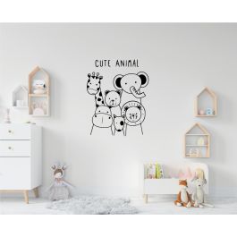 Sticker mural Artzy Bébé Animaux de la forêt D: 57x70 cm