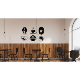 Sticker mural Artzy Tasse de café D: 57x90 cm