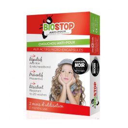 Biostop Chouchou Anti-Poux Noir - Protection Cheveux Enfants