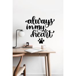 Sticker mural Artzy Animaux In My Heart D: 57x53 cm