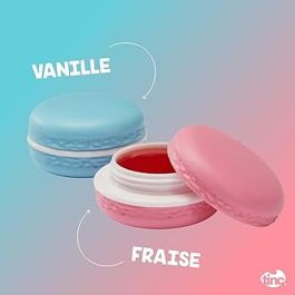 Baume à Lèvres Macarons Strawberry Nan - Hydratant Gourmand
