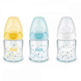 NUK Biberon Verre First Choice+ 120 ml - Alimentation Bébé