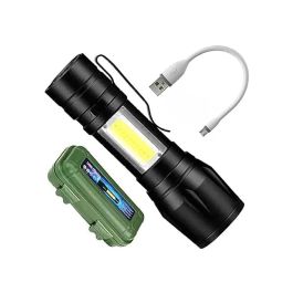 Lampe torche - lampe de poche LED - rechargeable USB